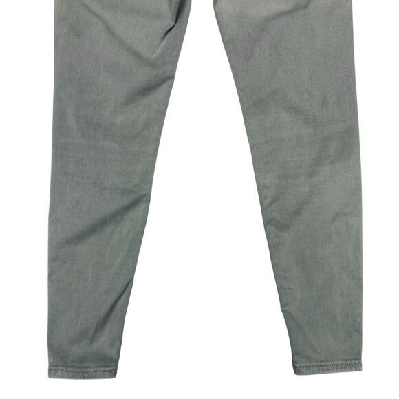 Jimmy Taverniti Jeans Womens Size 26 Gray Distressed Stretchy Retro Ankle Zip - Picture 9 of 16